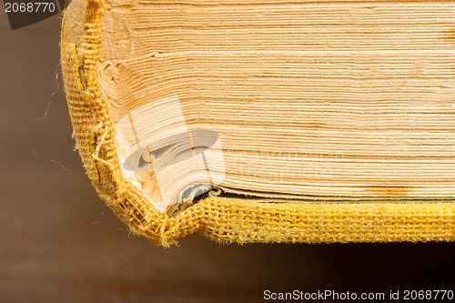 Image of Close-up of an old book