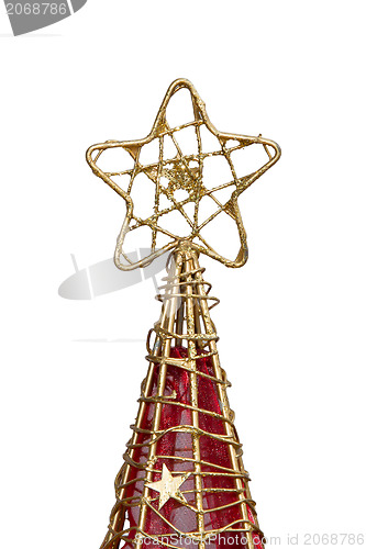 Image of Christmas star ornament isolated 