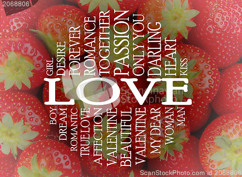 Image of Love word cloud concept