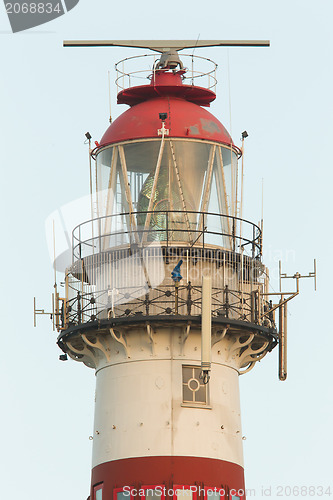 Image of Red and white lighthouse