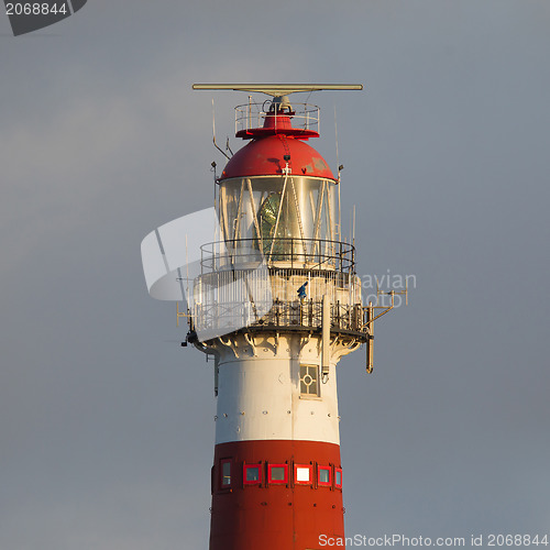 Image of Red and white lighthouse