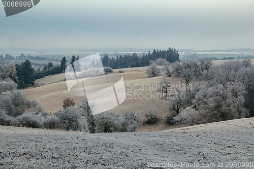 Image of overcast frozen landscape