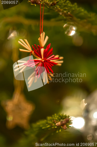 Image of christmas tree ornaments