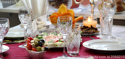 Image of Table in restaurant 