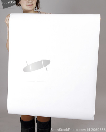 Image of Holding a banner