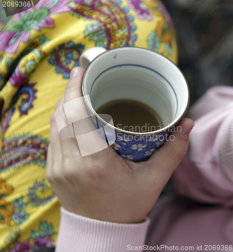 Image of Woman with cofee