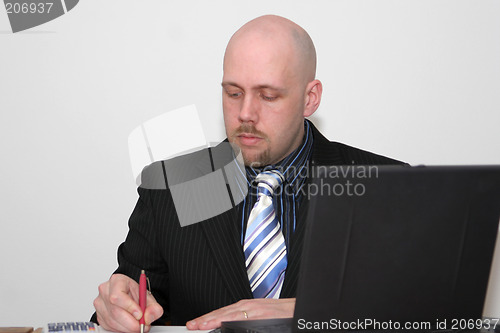 Image of businessman-writing
