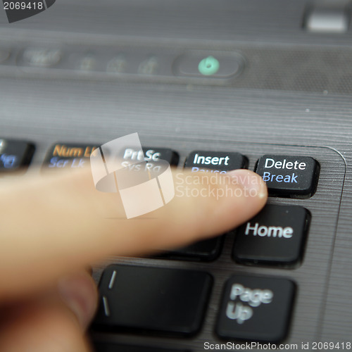 Image of laptop keyboard