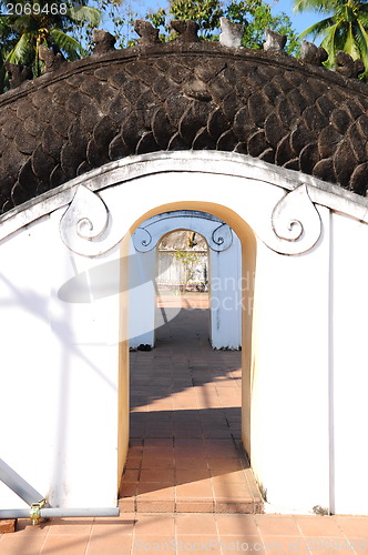 Image of Ancient Golden carving door.