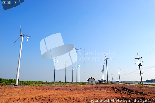 Image of wind turbines 