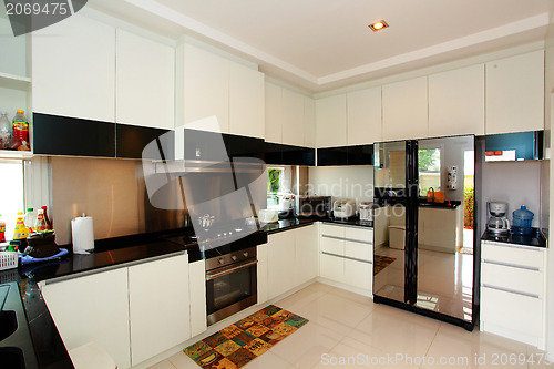 Image of Interior of modern kitchen 