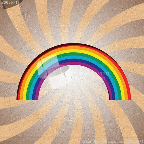 Image of Weather grunge recycled paper craft stick on background