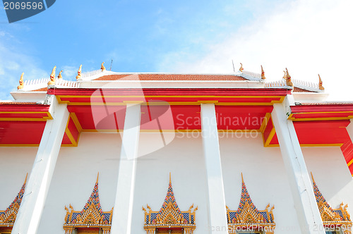 Image of An old Buddhist temple against the sky 