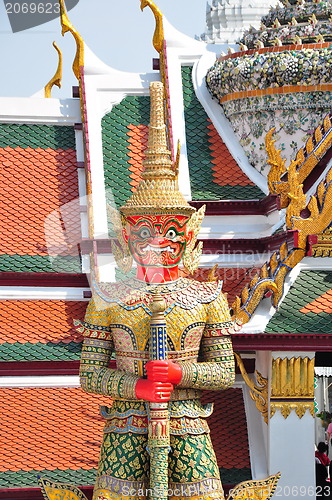 Image of Giant at The temple in the Grand palace area. 