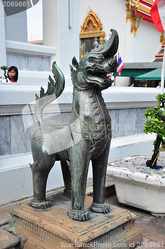 Image of Stone lion guardians . 