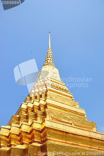 Image of The pagoda of Wat Phra Kaew thailand 