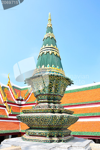 Image of Elements of the decorations of the Grand Palace and Temple of Emerald Buddha in Bangkok, Thailand 