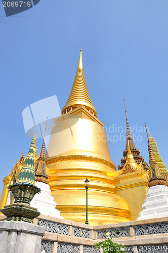 Image of The pagoda of Wat Phra Kaew thailand 