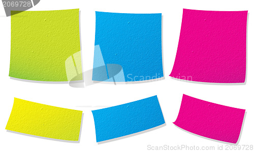 Image of Colorful paper notes 