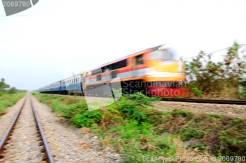 Image of Railroad Track and Train 