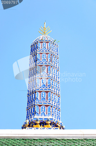 Image of The pagoda of Wat Phra Kaew thailand 