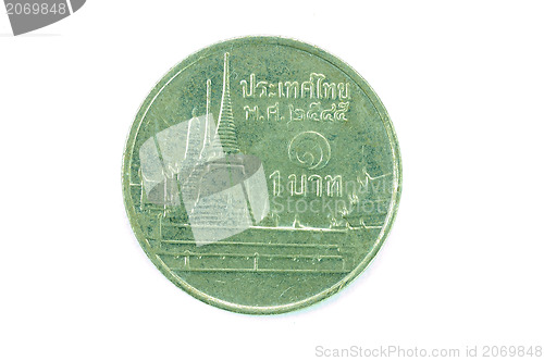 Image of one Thai baht coin