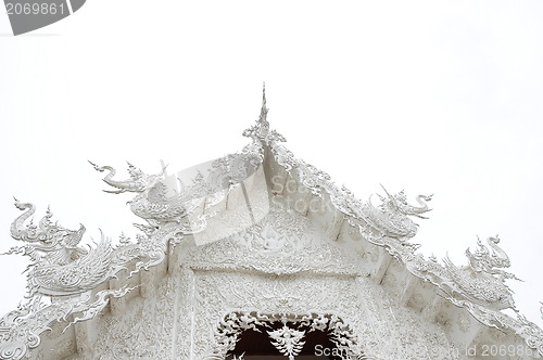 Image of white temple in the north of thailand