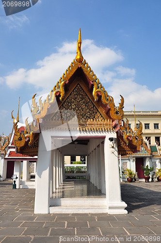 Image of temple roof Thai traditional style 