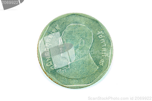 Image of five Thai baht coin