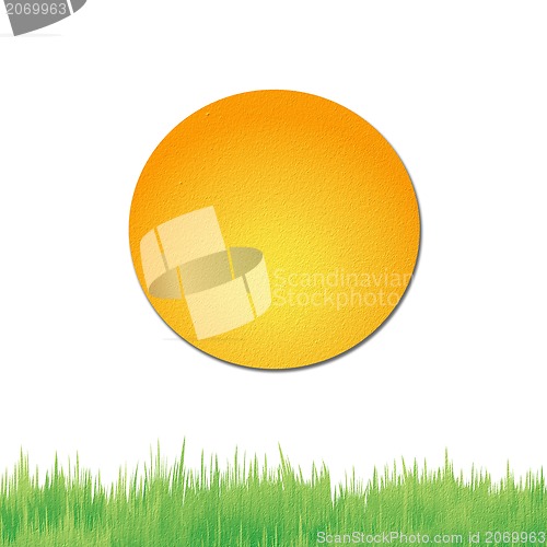 Image of Weather grunge recycled paper craft stick on background