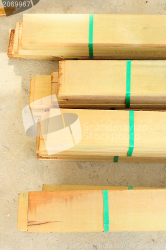 Image of Stacked Construction Wood 