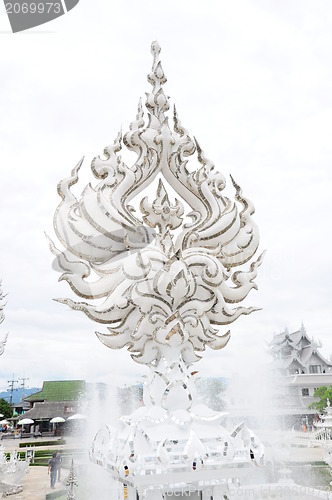 Image of white temple in the north of thailand