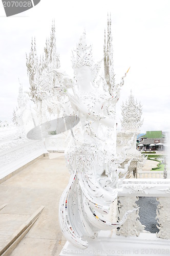 Image of white temple in the north of thailand