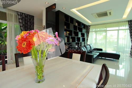 Image of Interior of a dinning room 