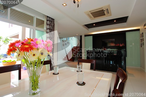 Image of Interior of a dinning room 