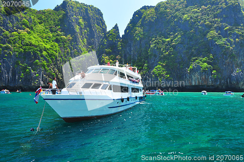 Image of Tropical beach, Maya Bay, Andaman Sea,Thailand 