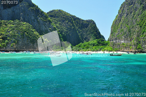 Image of Tropical beach, Maya Bay, Andaman Sea,Thailand 