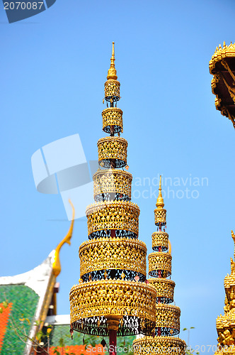 Image of The pagoda of Wat Phra Kaew thailand 