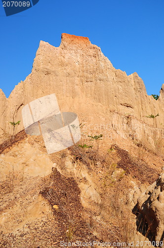 Image of Soil columns within the national park of Thailand 