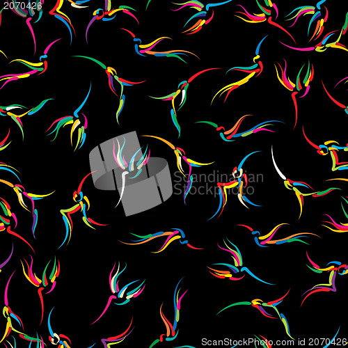 Image of Humming birds pattern