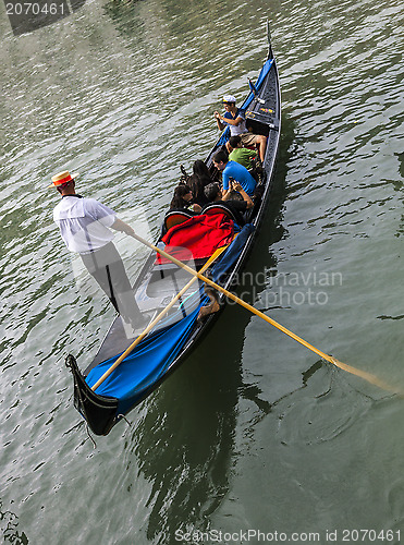 Image of Gondola with Tourists