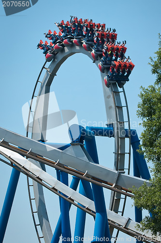 Image of rollercoasters at amusement park