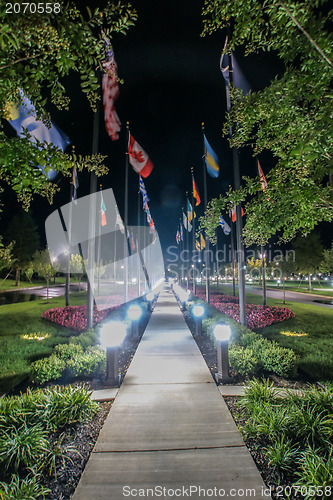 Image of flag alley