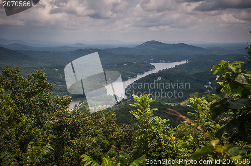 Image of chimney rock at lake lure