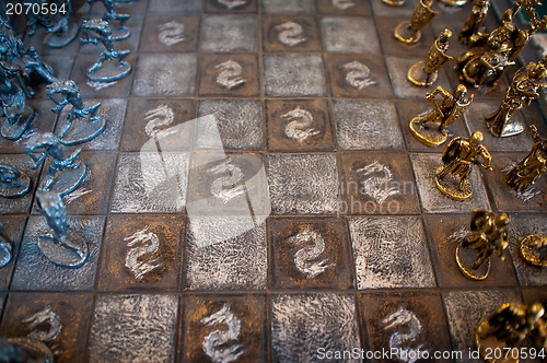 Image of medieval chess board