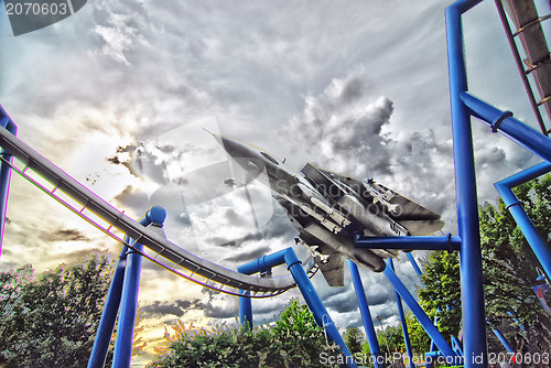 Image of jet plane rollercoaster