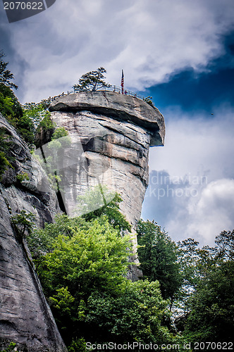 Image of chimney rock at lake lure