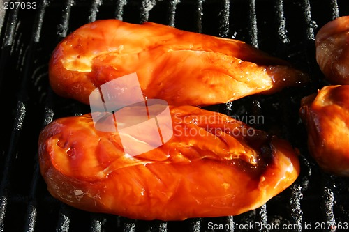 Image of grilling chicken