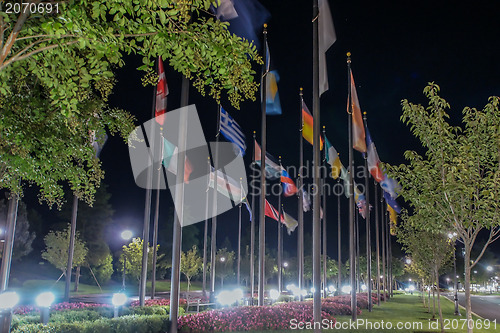 Image of flag alley