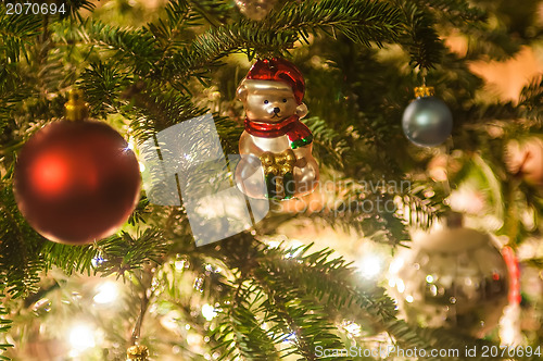 Image of christmas tree ornaments